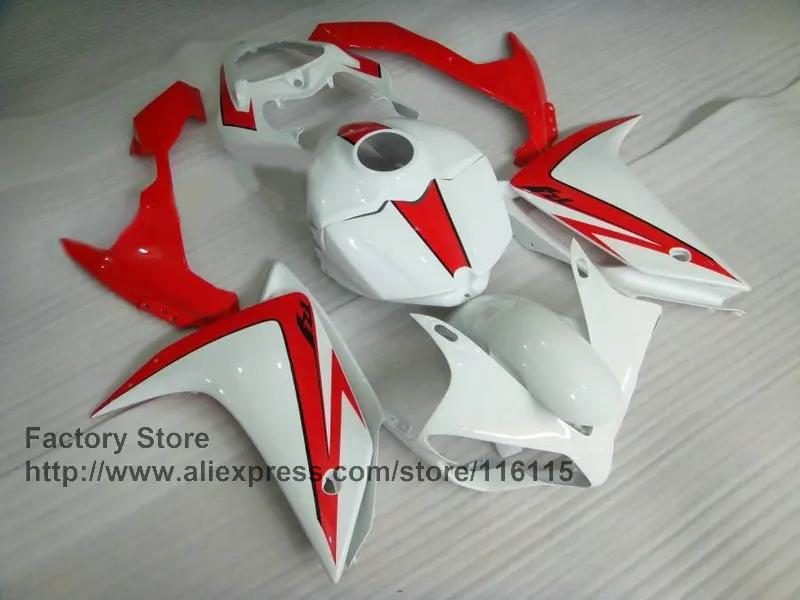 Набор обтекателей для мотоциклов YAMAHA R1 2007 2008 YZF 07 08 красный белый|Полные комплекты
