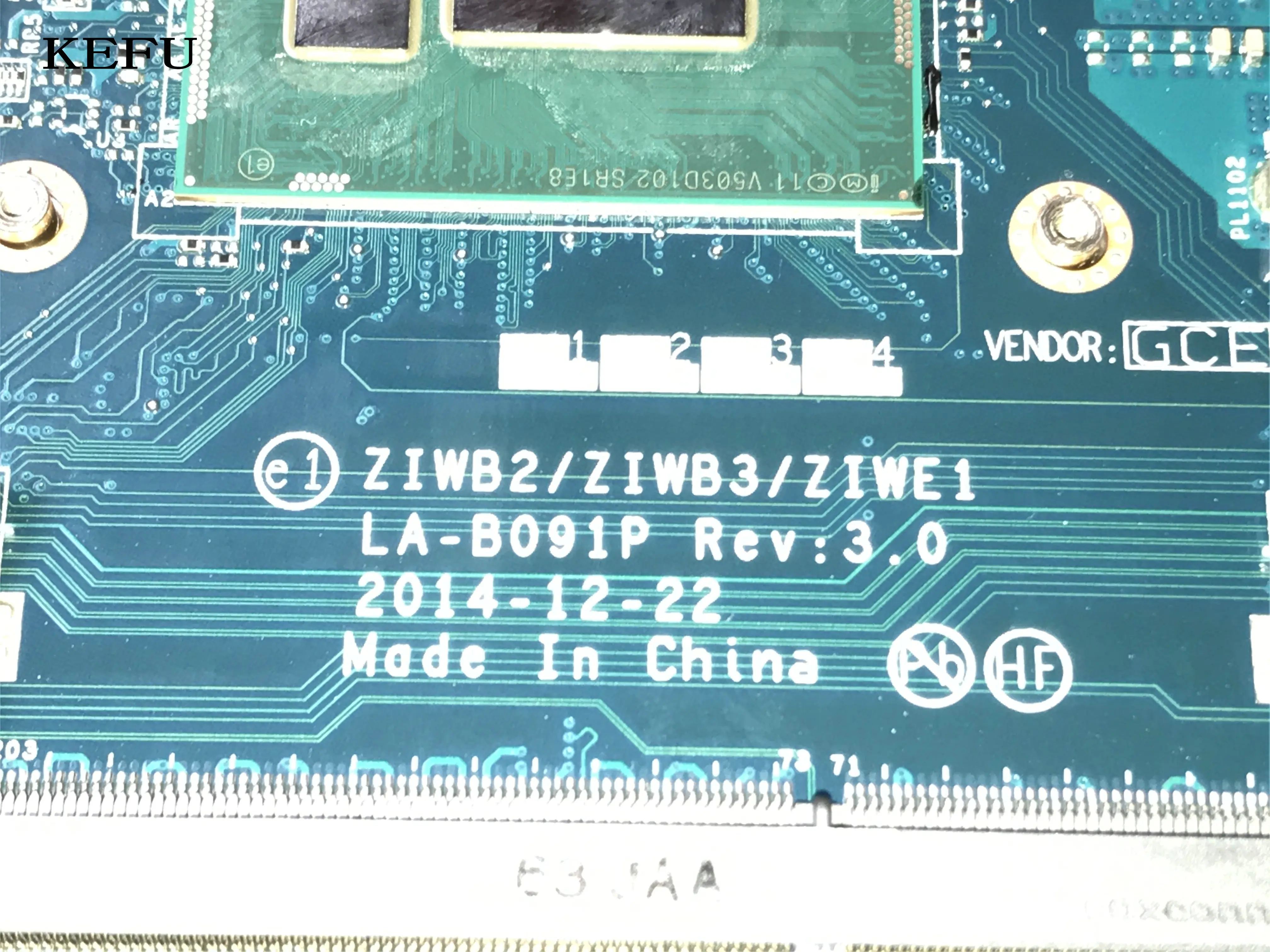 

Совершенно новый. Детская материнская плата ZIWB2 / ZIWB3 / ZIWE1 для Lenovo, материнская плата для ноутбука, процессор 3558U, сравните, пожалуйста