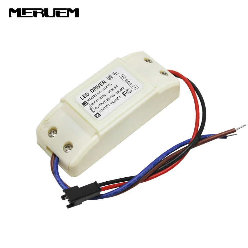 Диммируемый светодиодный драйвер Светодиодный источник питания 5 15 Вт 300 мА 54 в