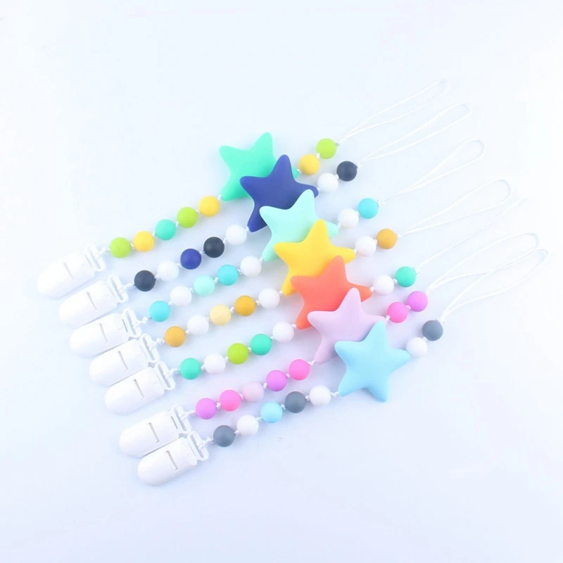 Силиконовые Детские Прорезыватели для прорезывания зубов соски зажимы с