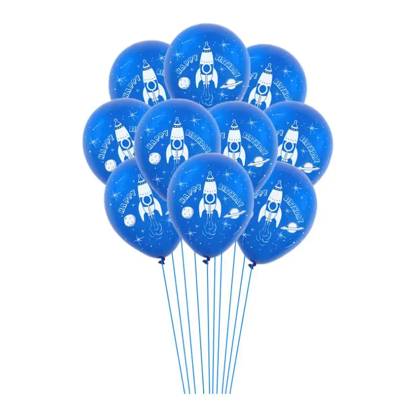 10 шт./лот космические ракеты космический астронавт с днем рождения игра