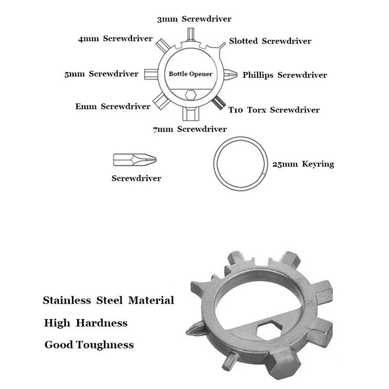 Набор инструментов для ремонта велосипедов Отвертка из нержавеющей стали