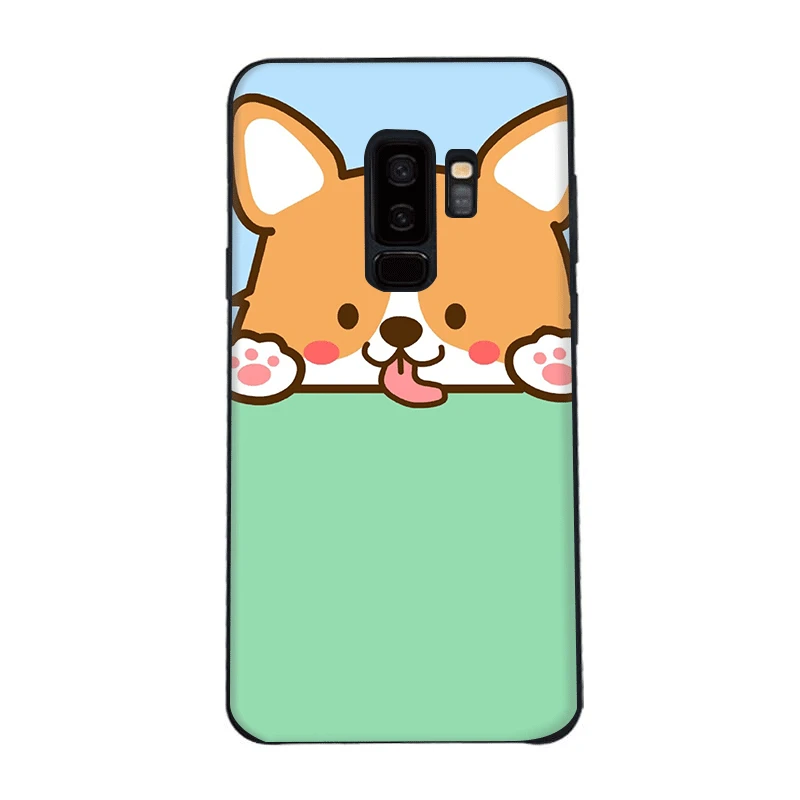 Чехол для телефона черный мягкий TPU милый чехол Samsung Galaxy S10 S10E M10 M20 M30 M40 S6 S7 Edge S8 S9 Plus