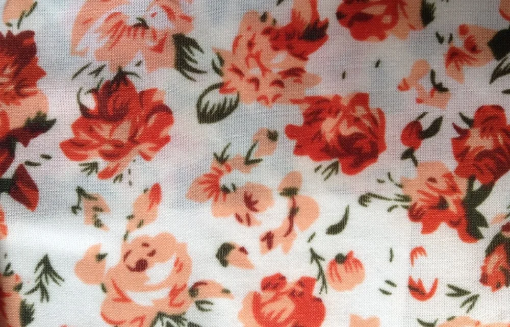 

165cm Width fashion rose printed flower fabric,elastic and elegant,XERY884a
