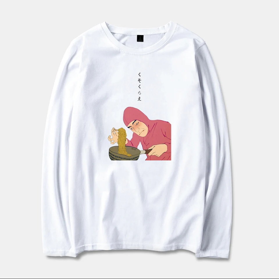 Футболка Мужская/женская с принтом рамен Кинг хлопковая тенниска длинным