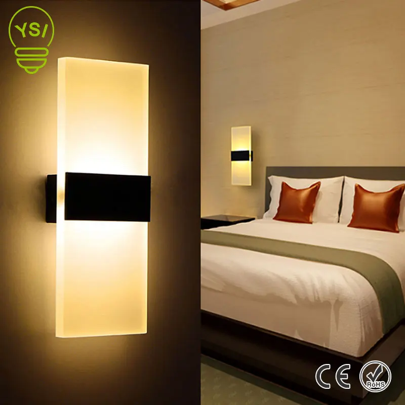 

LED Wall Light 85-265V 29CM Acrylic Sconce Lamp Lights 220V 110V Warm White Cold White Indoor Wall Lamps for Bedroom Living Room