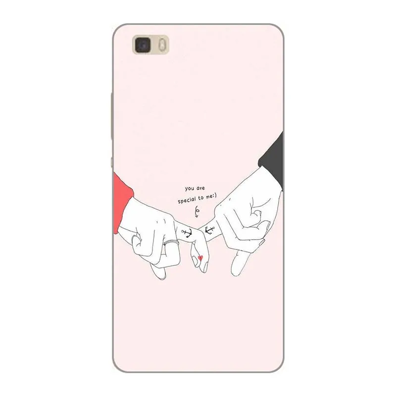 Чехол s для телефона huawei P8 Lite P8Lite ALE-L01 L02 L04 L21 L23 UL00 5," чехол-накладка с рисунком розового волка из мягкого силикона