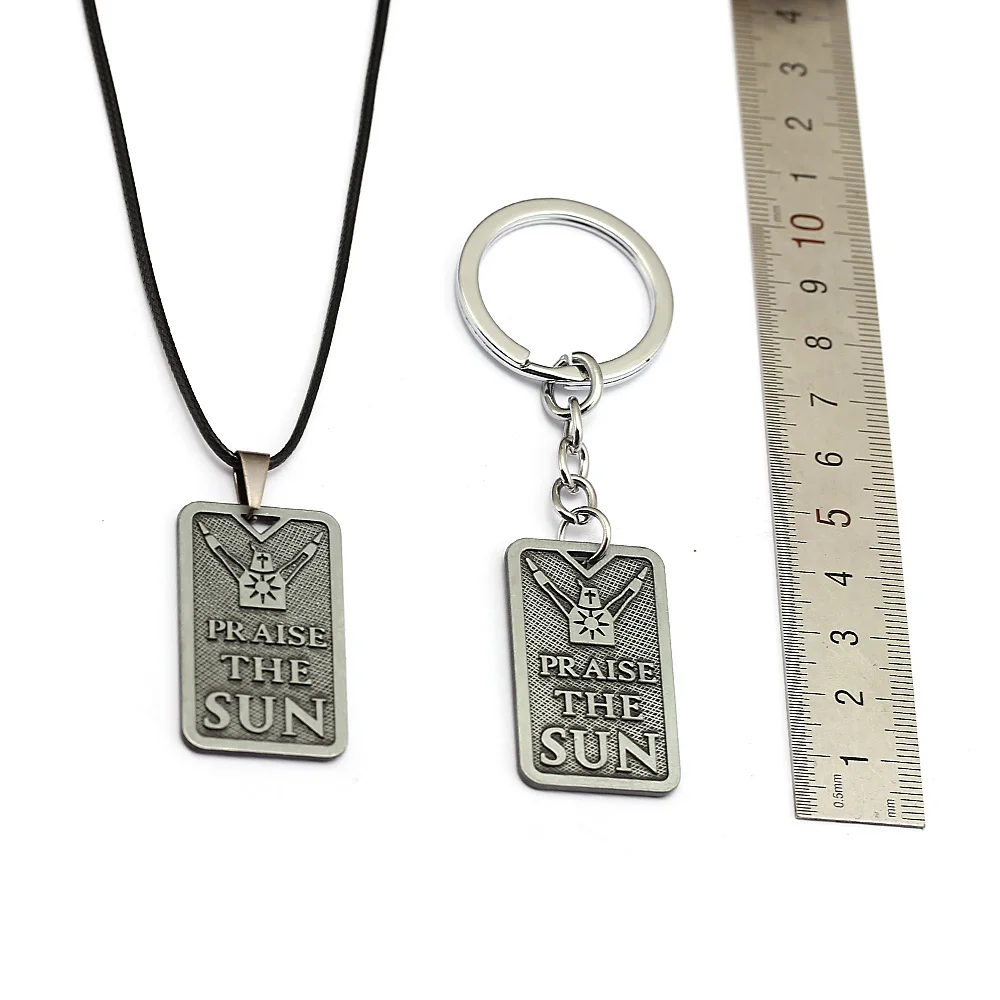Брелок для ключей мужчин и женщин с изображением темных душ похвала солнце
