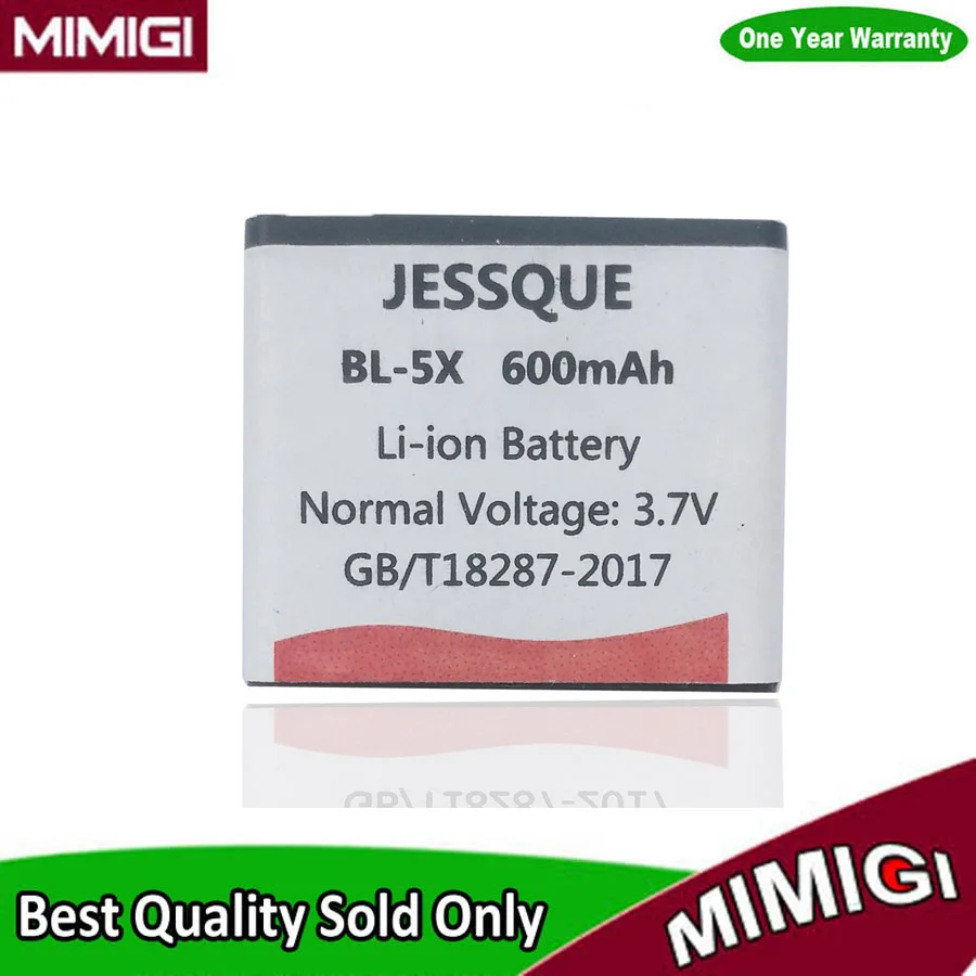 Jessque 600мАч BL 5X bl5x 5x Батарея для Nokia 8801 8800 Sirocco N73i мобильный телефон аккумулятор|battery