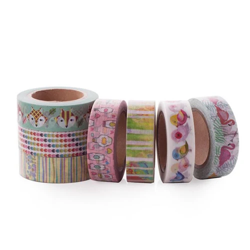 

5pcs Cartoon Washi Tapes DIY Decoration adhesive Masking Tape Scrapbooking stickers School kids stationery supplies (tt-2832)