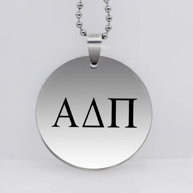 Новинка ювелирное изделие унисекс из нержавеющей стали с греческой буквой Alpha Delta