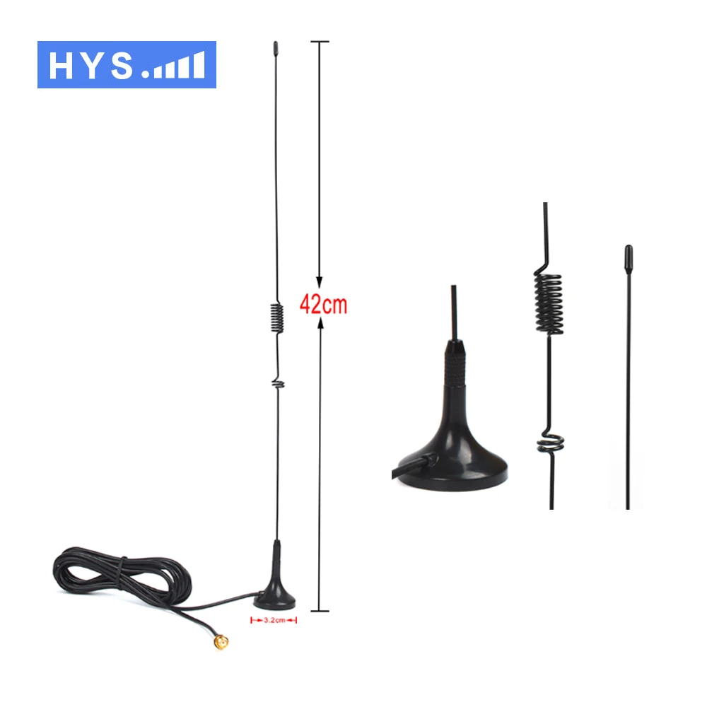 HYS Двухканальные рации sma женский Магнитная автомобиля Мобильное радио