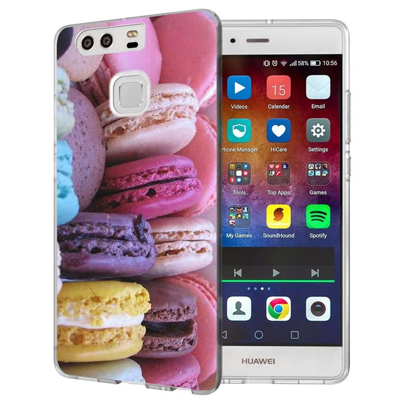 For Huawei P9lite/P8 Lite 2016 2017 Y5 II 2 Y5ii / Y6 Compact Honor 5A LYO-L21 Soft TPU Silicone Pattern Clear Case B050 |