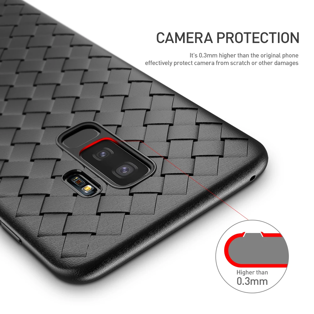 FLOVEME чехол для samsung Galaxy S9 примечание 9 Роскошные сетка тканая ультра тонкий мягкий