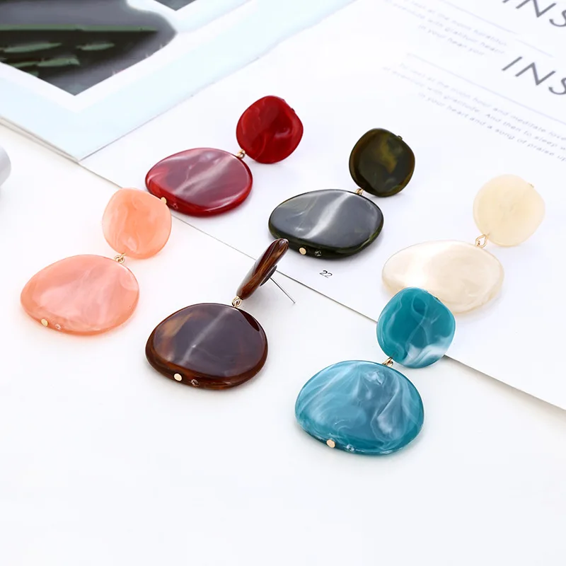 2018 новые модные женские туфли Jewelry Для женщин серьги Однотонная одежда уксусной