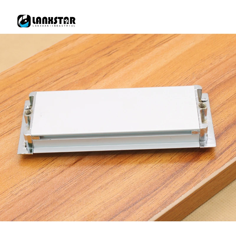 Простота современные длинные скрытые ручки из алюминиевого сплава для ящика