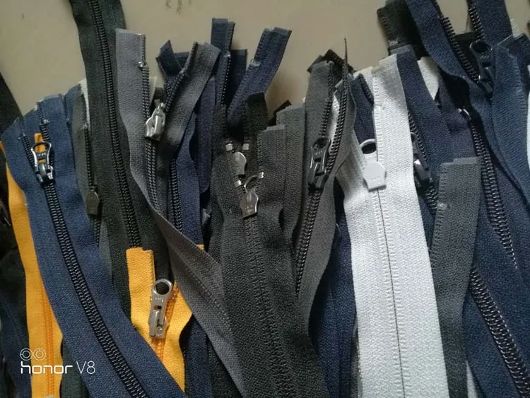 20 шт./лот 60-80 см#5 недорогие Ykk нейлоновые катушки на молнии с одним открытым концом Портной Швейные аксессуары