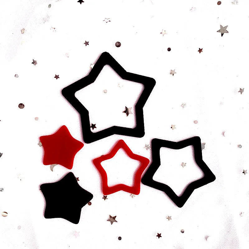 OUDIROSE акриловые украшения для торта Многоцветный Звезда счастливое украшение