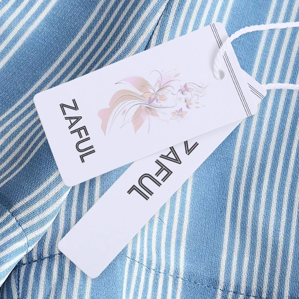ZAFUL полосатый топ с завязками и шорты с высокой талией, Комплект пляжный женский топ с открытой спиной, комплект из двух предметов, комбинезон на молнии