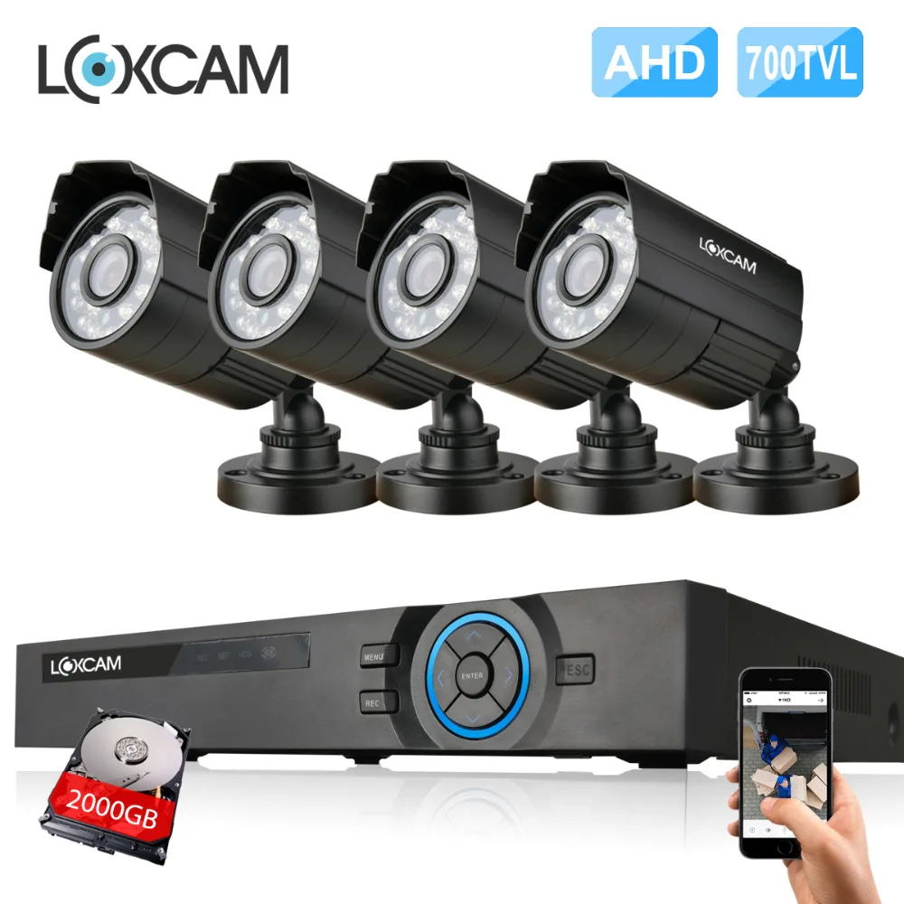 4 канальный AHD HDMI 1080 P DVR комплект шт. CMOS 700TVL камера безопасности Система Крытая