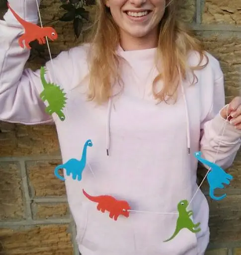 Dinosaur birthday felt Garlands dino baby shower buntings wedding Church nursery decor baptism banners | Дом и сад