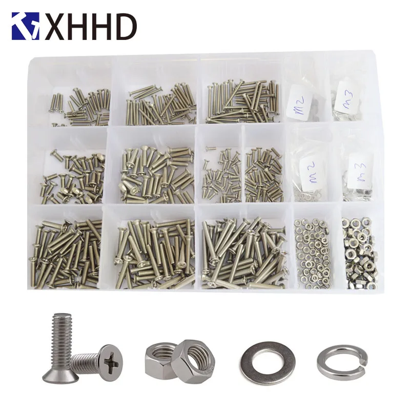 Монтажный винт Phillips с плоской головкой метрическая резьба крестовая утопленная