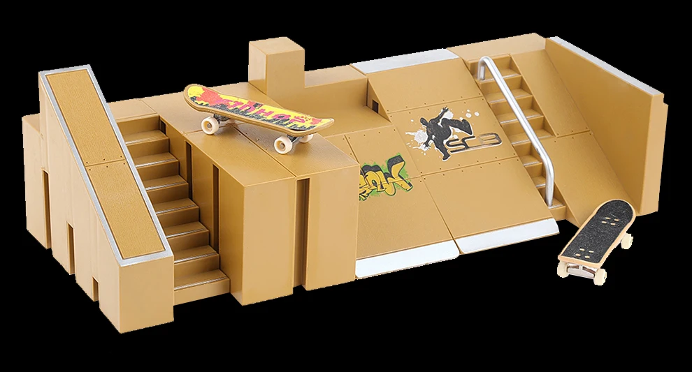 Новые 5 шт. скейт-парк комплект рампы Запчасти для Tech Deck гриф отличный Экстрим любителей спорта подходит для всех возрастов подарки