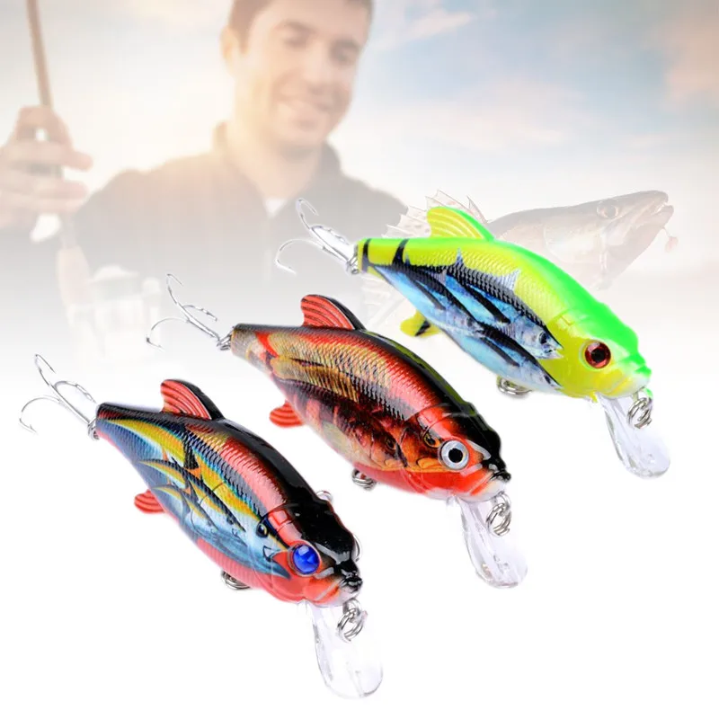 Маленькая Рыболовная Снасть 9 5 см/8 г 1 шт. раскрашенная картина 6 # twety Hook 3D Eye