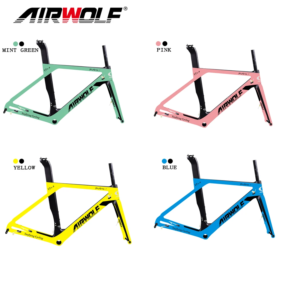 Airwolf многоцветная краска карбоновый дорожный дисковый каркас Di2/механический UD