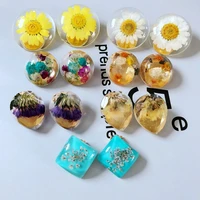 new sweet cute dried flowers petal elegant clip earring