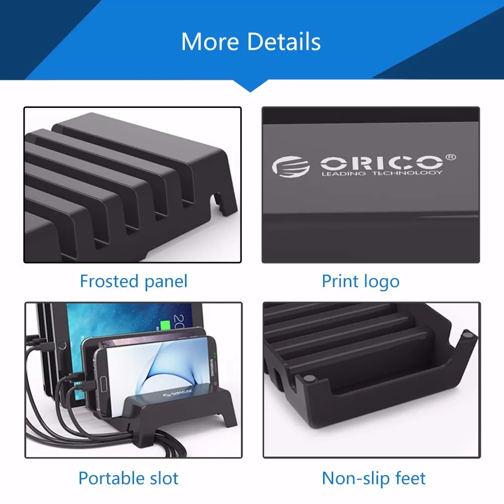 ORICO DK305 держатель для телефона с несколькими слотами, универсальная подставка для мобильного телефона, Настольный держатель для телефона, подставка для сотового телефона и планшета для iPhone X 8 7 Plus