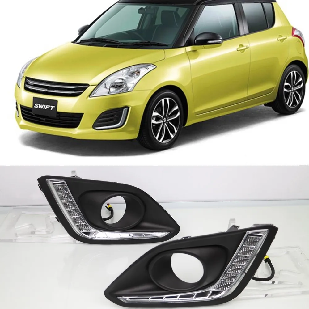CSCSNL 1 набор для Suzuki Swift 2014 2015 2016 12 В ABS светодиодный DRL дневные ходовые огни Дневные