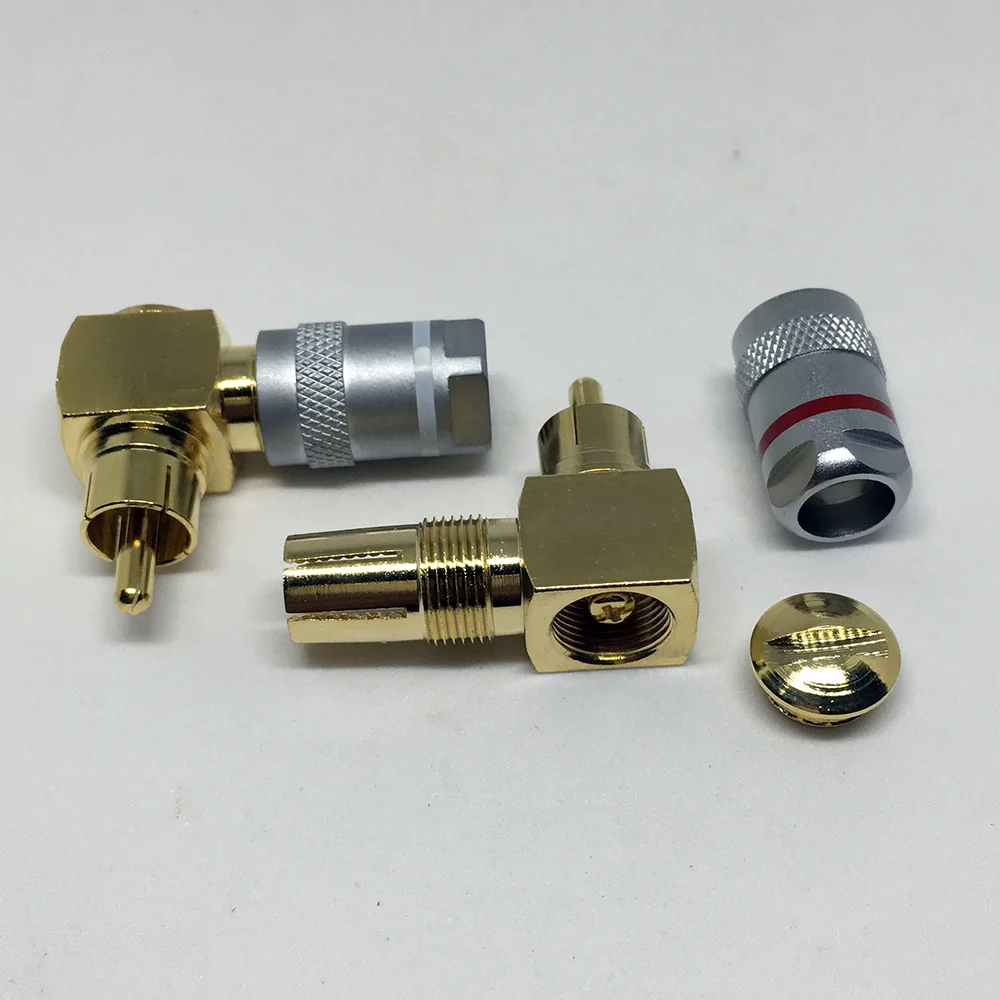 2 шт. прямоугольные аудиоразъёмы из чистой меди|connector utp|connector plugplug power stock price |