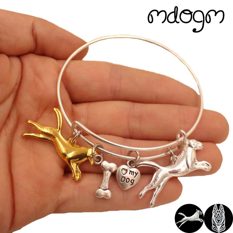 Браслет с животными браслеты бельгийские малианские собаки любовь сплав металла