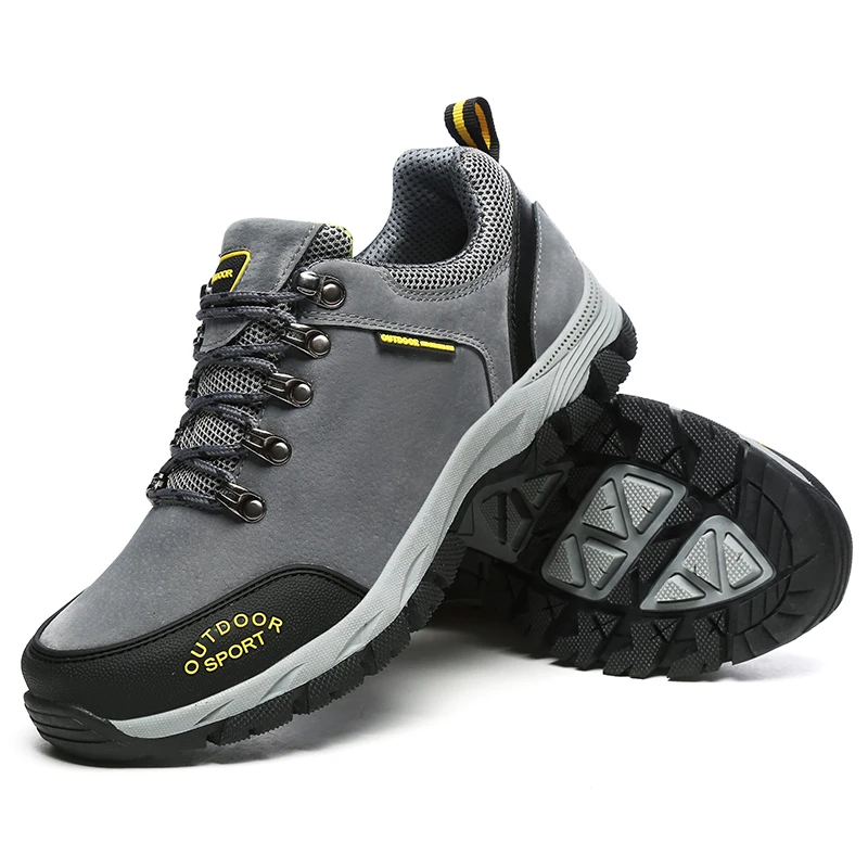 Men Big Size 39-48 Fashion Hiking Boots Comfortable Waterproof Outdoor Casual Shoes Lace-Up Winter Rubber | Обувь