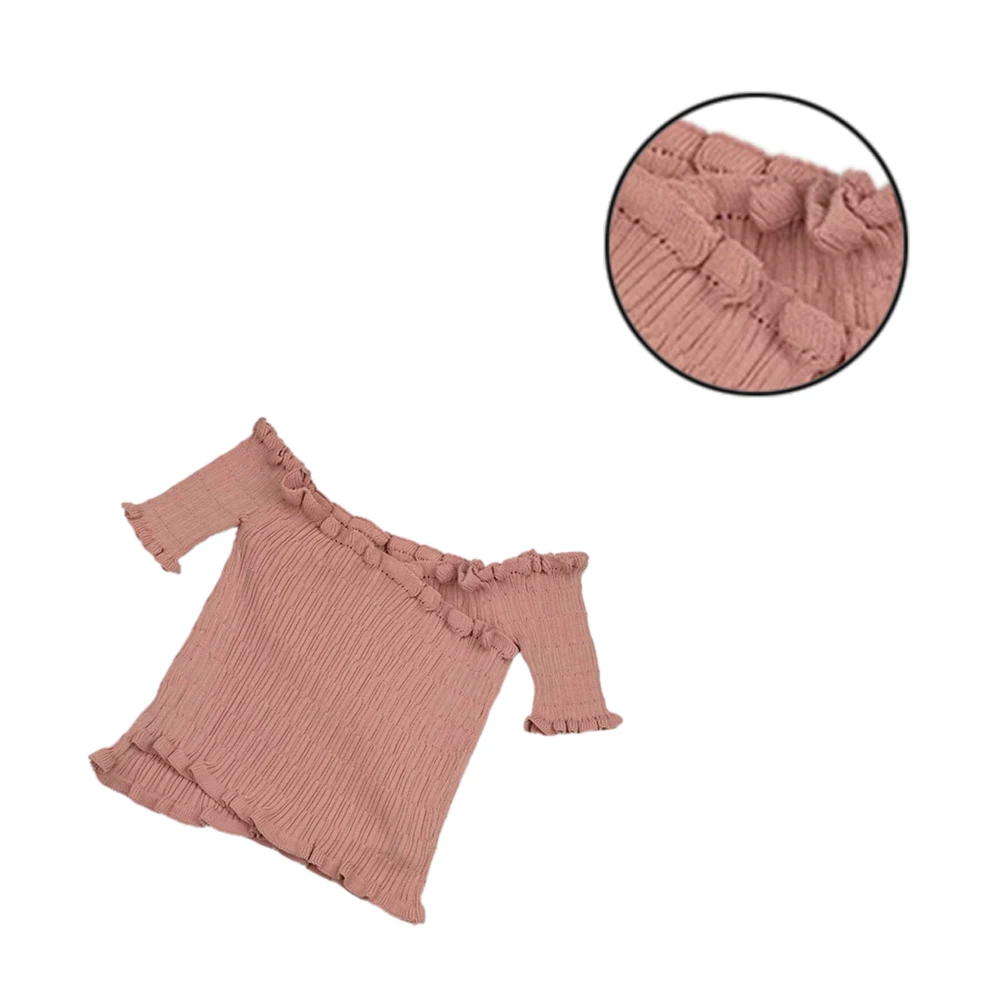 Вязание крючком kinnted с открытыми плечами обжимные топы прорезями рубашки для