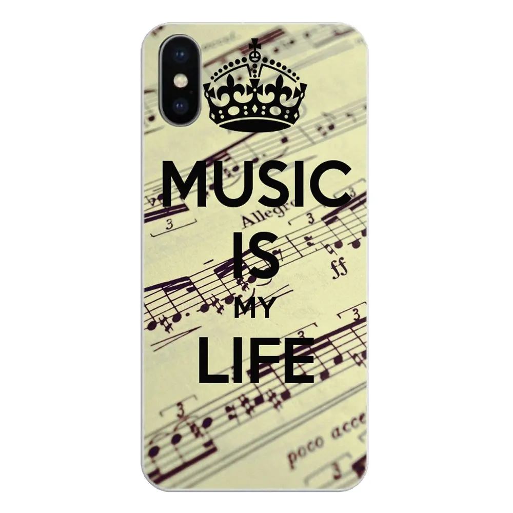 music is my life Art Pattern Print For LG G7 Q6 Q7 Q8 Q9 V30 X Power 2 3 OnePlus 3T 5T 6T Soft Transparent Shell Covers |