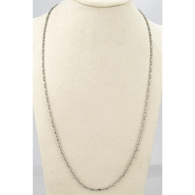 Женские и мужские цепочки цепочка 60 см серебристые ожерелья никогда не выцветают