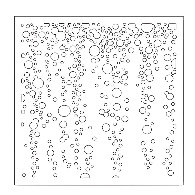 Пластиковые трафареты с пузырьками для скрапбукинга фотоальбома декоративное