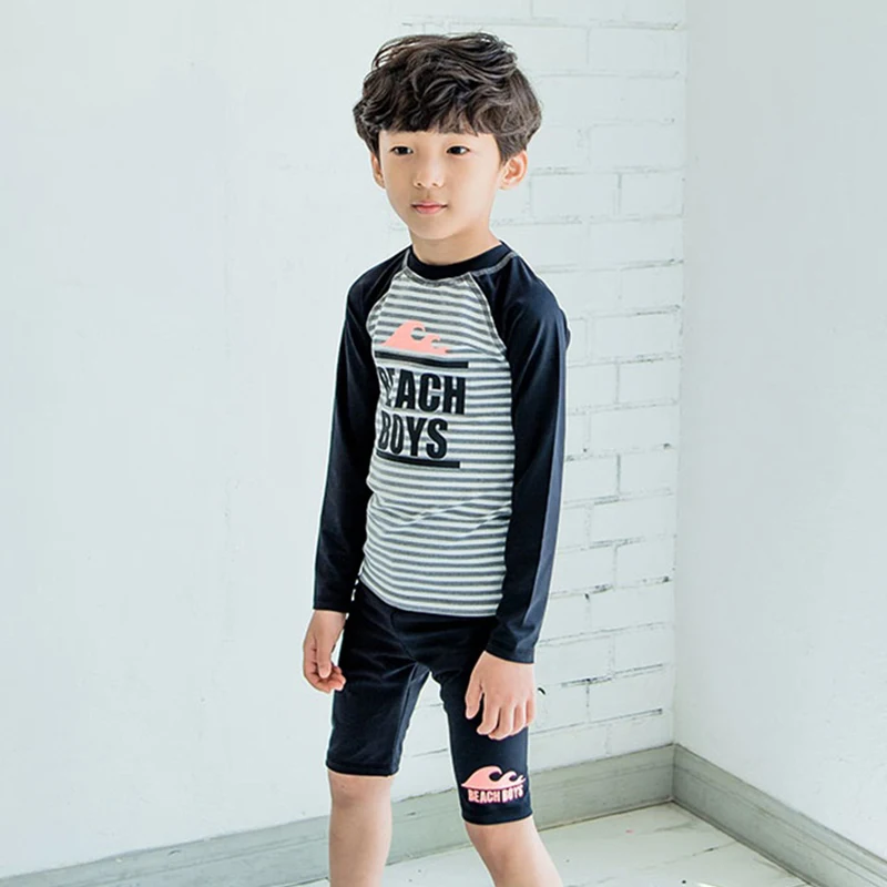 Новинка 2019 купальный костюм для маленьких мальчиков детский с длинными рукавами