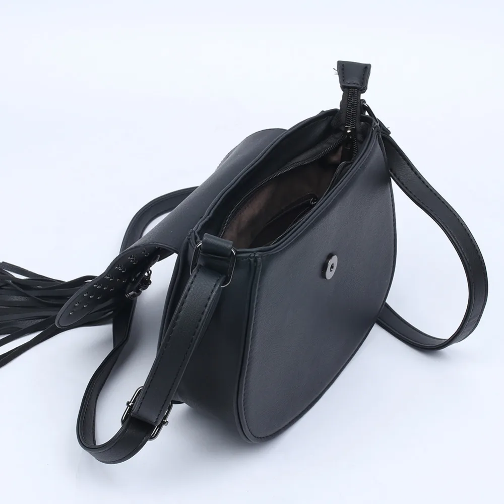 GZ-LY-GJT Fashion Women Messenger Bags Ladies Shoulder Bag Tassel Rivet Leather Girl Small Clutches Handbags Crossbody Purse | Багаж и