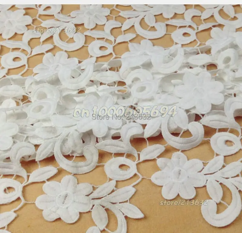 PQYY66 african guipure lace water soluble chemical hollow out tecido feltro wedding | Дом и сад