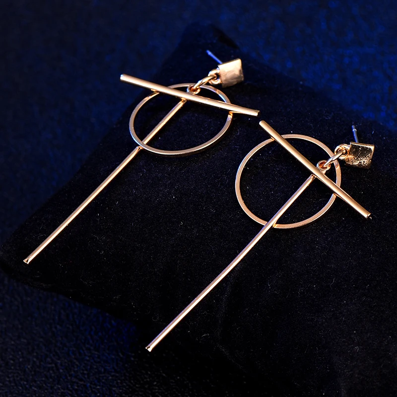 Женские абстрактные серьги SUKI стильные ажурные подвески для девочек массивные