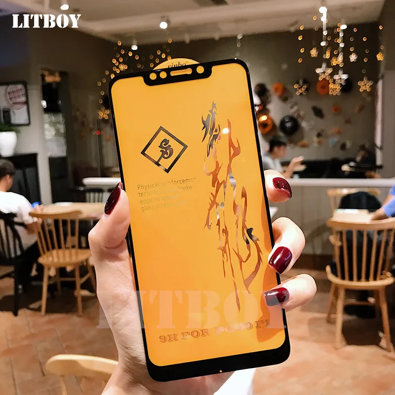 6D Premium Tempered Glass For Xiaomi Pocophone F1 Redmi Note 10 Pro 8 9 Pro A1 A2 A3 F2 X5 X3 X4 M5 Mi 12 Screen Protector Glass