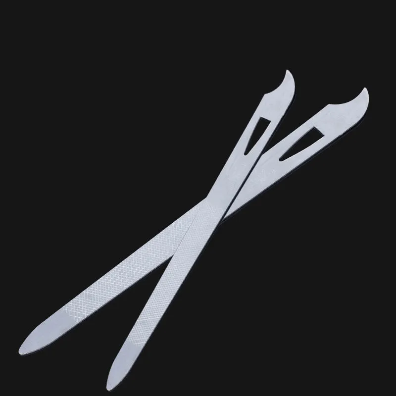 1 шт. пилка для ногтей из нержавеющей стали буфер полировка металлическая