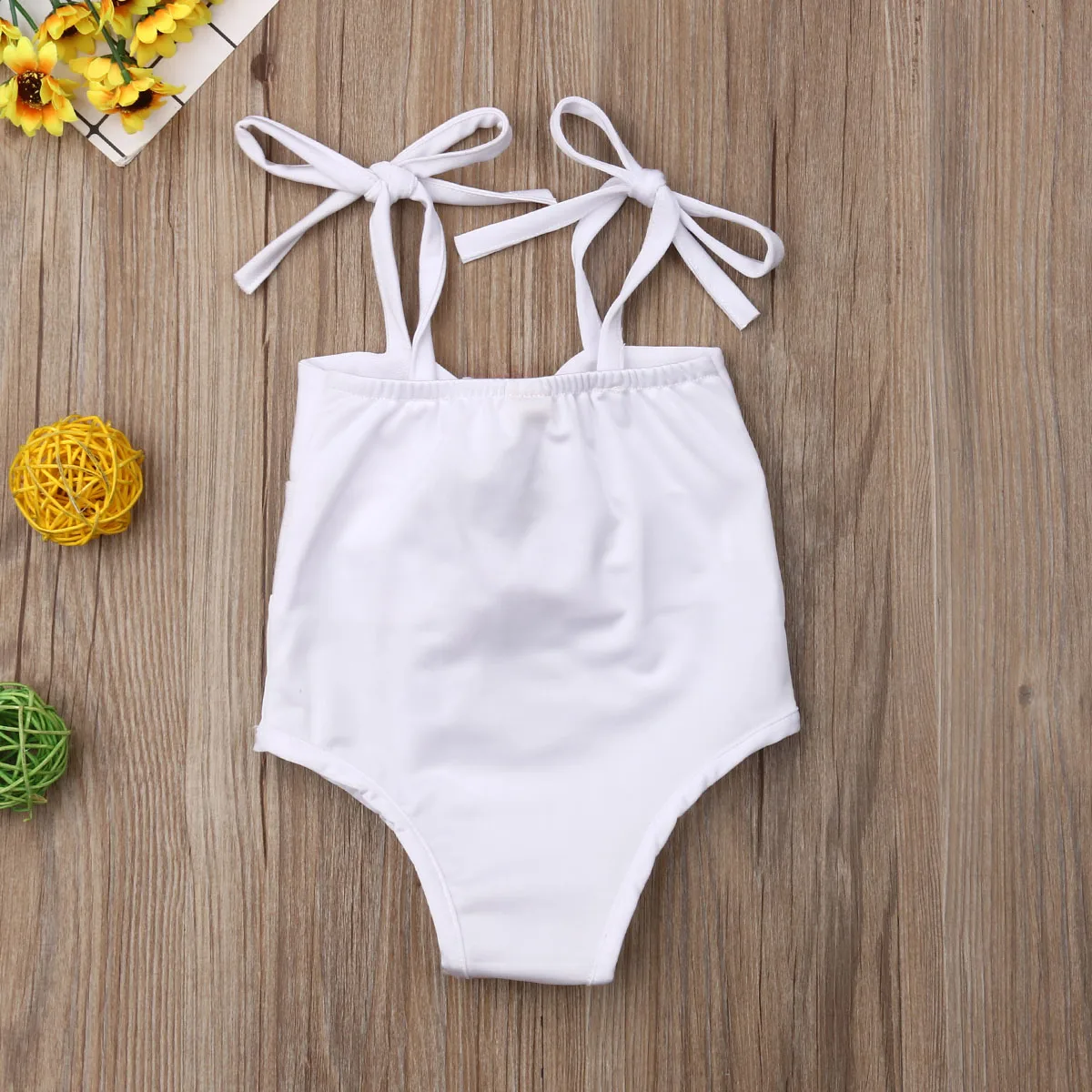 Новинка 2019 однотонные купальники с бантом для маленьких девочек пляжная одежда
