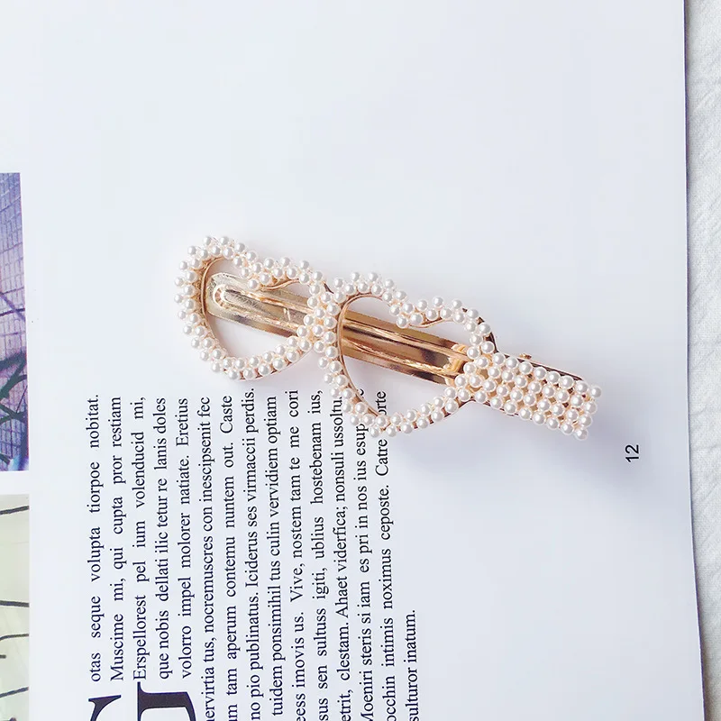 Новинка модные геометрические аксессуары для волос милая заколка в форме сердца