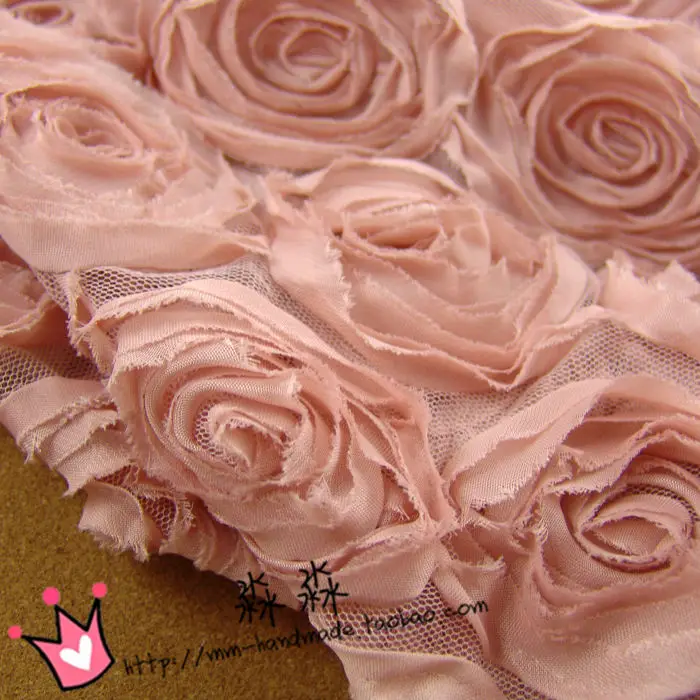 Разноцветная 3D Роза цветы официальная кружевная ткань женская одежда свадебное