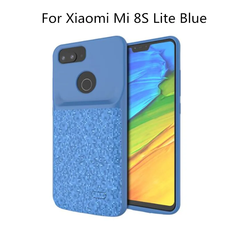 For Mi8 Lite Blue Egeedigi для Xiaomi Mi 8 8 Se 8 Lite запасной внешний аккумулятор зарядный чехол для Xiaomi Mi 8/SE/Lite зарядное устройство Внешний чехол - Цвет: For Mi8 Lite Blue