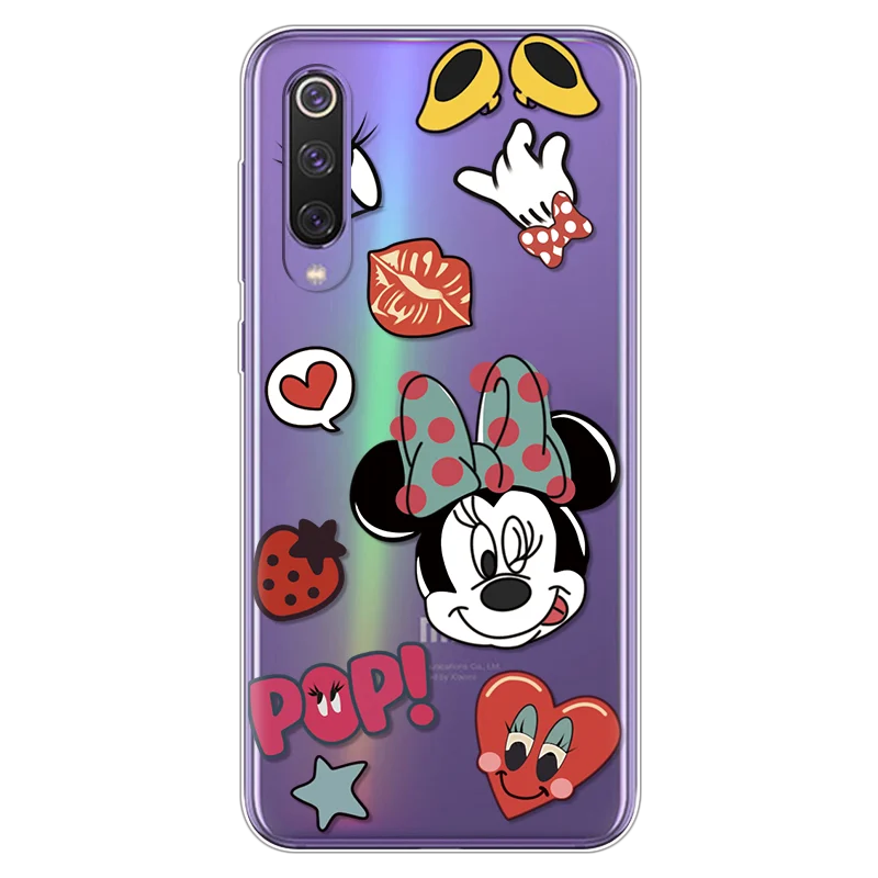 minizimu Мультяшный чехол для телефона s для Coque Xiaomi Mi 9 прозрачный милый подарок для пары Мягкая силиконовая задняя накладка из ТПУ чехол для Xiaomi Mi 9 SE чехол Capa - Цвет: minizimu